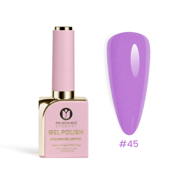 maiwell LED/UV gel polish Macaron #45 Neon Purple – Electric Neon Purple