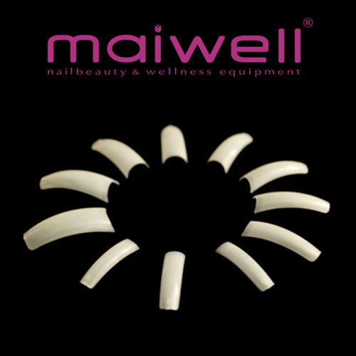 maiwell Natural Nagel Tips Gr&ouml;&szlig;en 0-10 im 50er Beutel