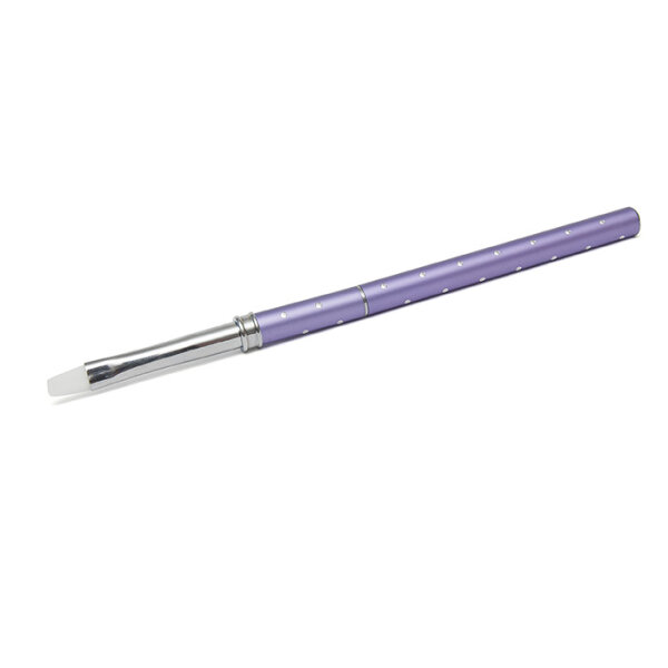 Gelpinsel Travel Lila/Flieder Strasslook Größe 6