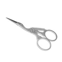 Nail scissors Crane large Silver