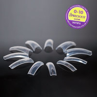 Precious Tips Clear / Clear Size 0-10 in 50 bags
