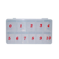 Nail tip box for Sizes 0 - 10 milky