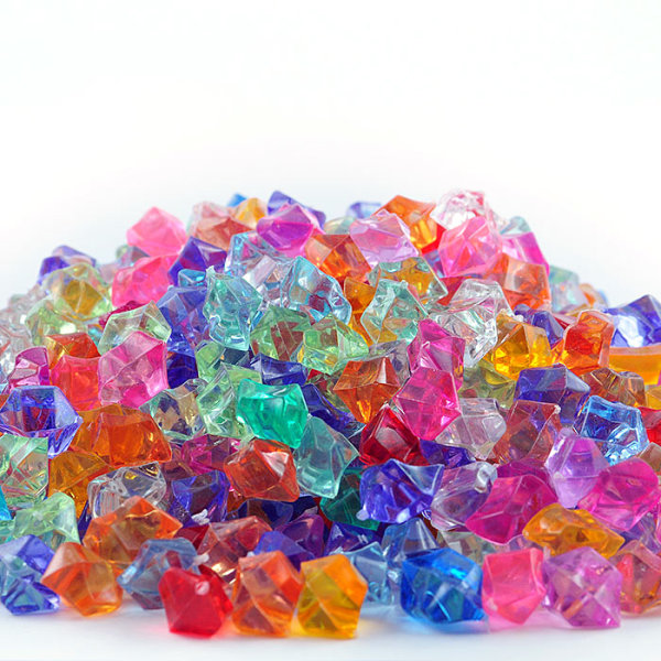 Acrylic Gems - Colored,Small