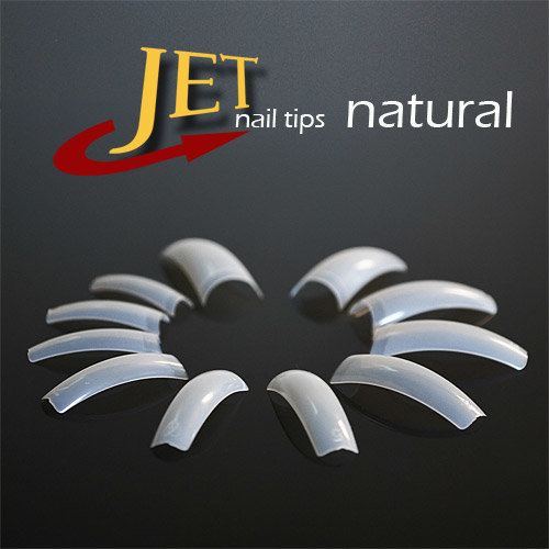 Jet Natural Nagel Tips Gr&ouml;&szlig;en 0-10 im 50er Beutel