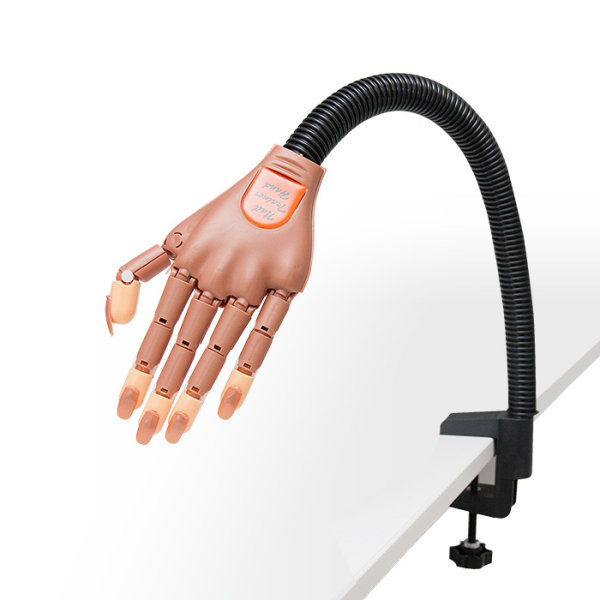 Deluxe Nail trainer exercise hand with table holder