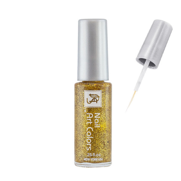 Nail Art Brusher Gold Glitter # 15
