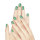 maiwell Acrylfarbe f&uuml;r N&auml;gel Farbe Green Glitter