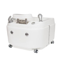 Comfort pedicure tub, with footrest and White Magnetic...