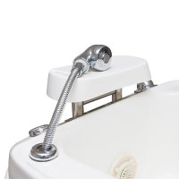 Comfort pedicure tub, with footrest and White Magnetic Pipeless Jet Engine