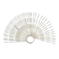 Design Fächer Nagellack mit Ring für 3x50 Nagel Tips Natural
