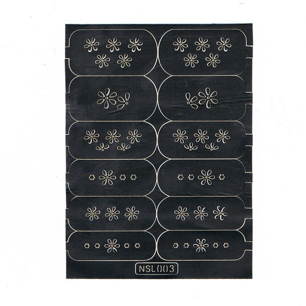 Diecut Stencil Nail Art Sticker NSL003