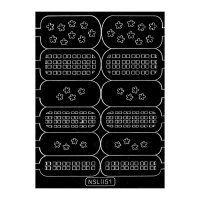 Diecut Stencil Nageldesign Nagelsticker NSL051