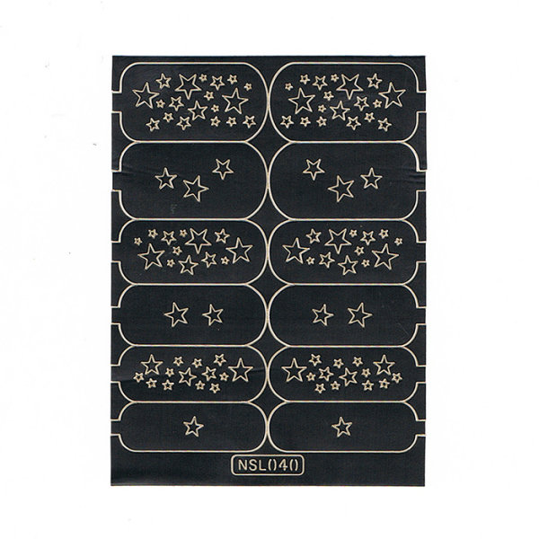 Diecut Stencil Nail Art Sticker NSL040
