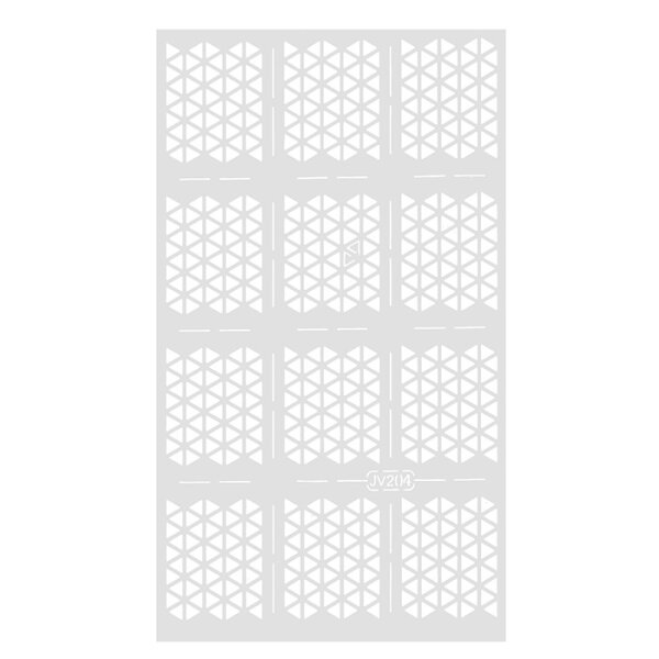 Hollow Nageldesign Nagelsticker JV204 Weiß