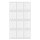 Hollow Nageldesign Nagelsticker JV204 Weiß