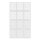 Hollow Nail Art Sticker JV218 White