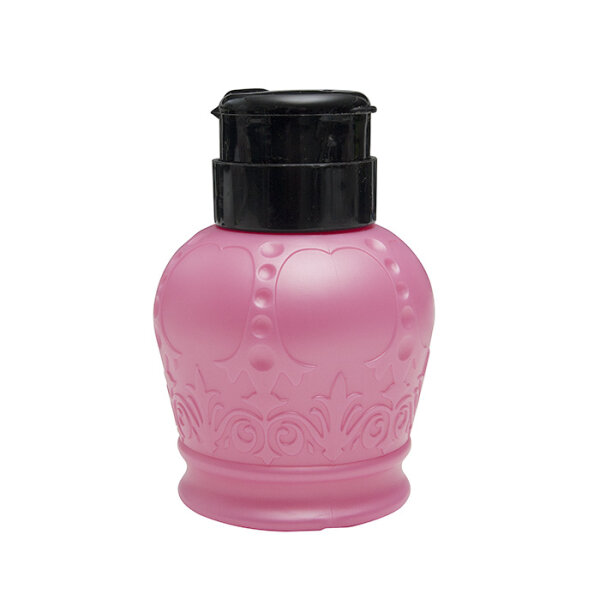 Pump dispenser baroque pink, dispenser lid black 250ml