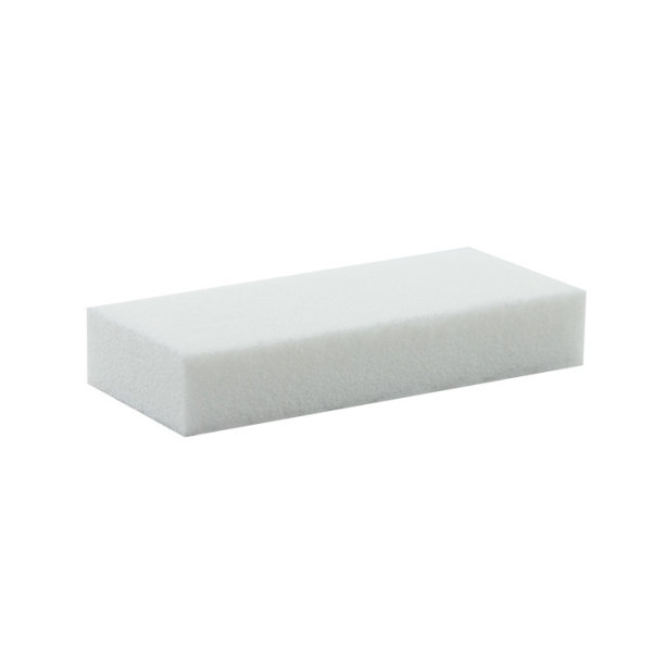Nail buffer small/flat white 2-sided grit 100/120 KOREA 500pcs.