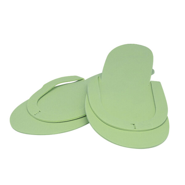 Einweg-Slipper für die Pediküre 12 Paar/Set Grün