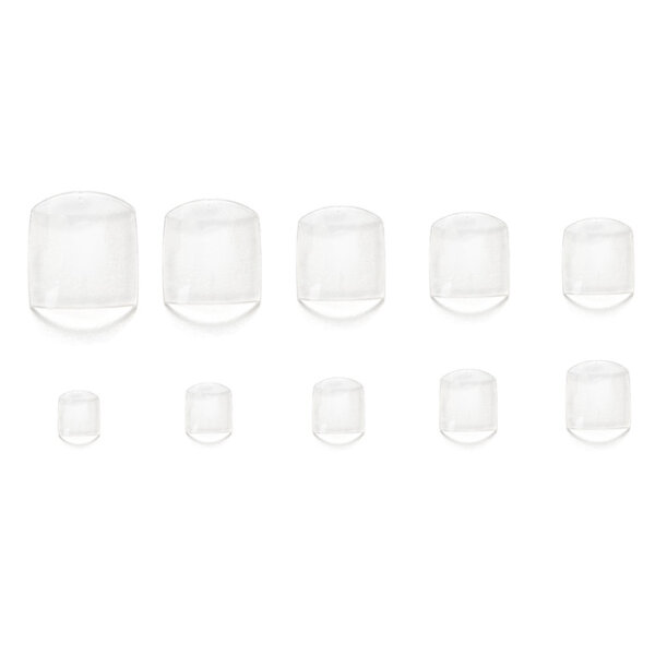 Fußnageltips Klar Größen 1-10 im 500er Set