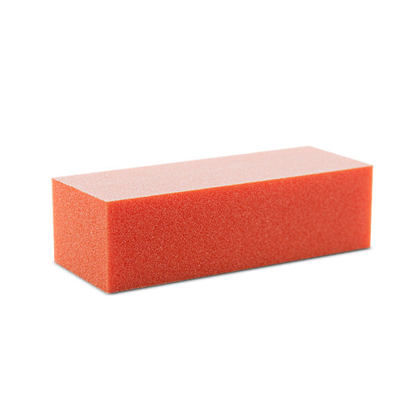 Nail buffer orange/white 3-sided grit 100/180 USA