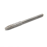 Nail milling bit Pointed Cone - large Carbide/Black