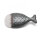 Dust brush Fish pattern Black