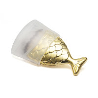 Staubpinsel Fisch Design Gold f&uuml;r N&auml;gel
