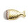 Staubpinsel Fisch Design Gold für Nägel