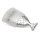 Dust brush Fish pattern Silver