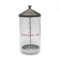 Disinfectant glass sterilizer with metal cover 700ml