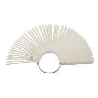 Tip compartments on the ring for 50 nail tips Natural Round