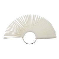 Design Nail Tip Fan with Ring 50 St. Nature Round
