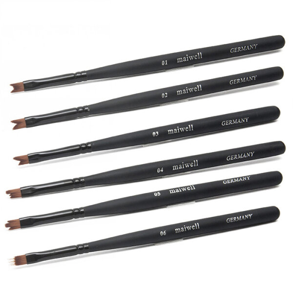 bộ cọ maiwell bộ 6 cọ hoa màu đen