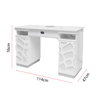 Manicure table Sepia LED Blue incl. dust extraction