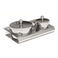 JK Dappen-Dish Set stainless steel two-part