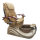 Spa pedicure chair Crystal Gold/Brown