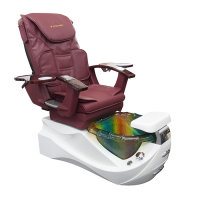 Spa pedicure chair Crystal Red / Rainbow