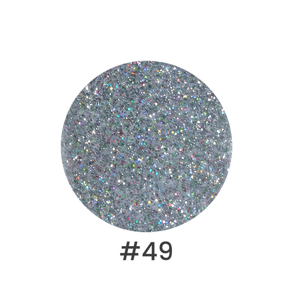 #49 Charcoal Silver Glitter – Funkelndes Graphit-Silber